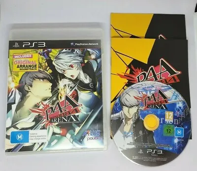 Playstation 3 PS3 Persona 4 Arena NO SOUNDTRACK FREE SHIPPING • $60