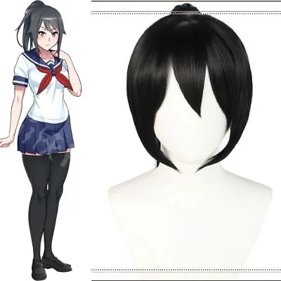 Anime Yandere Simulator Ayano Aishi Cosplay Wigs Synthetic Hair Wig Harajuku • $24.89