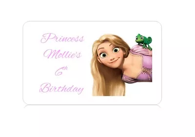 Personalised Party Bag Cone Favour Address Label Stickers Disney Tangled #2 • £3.49