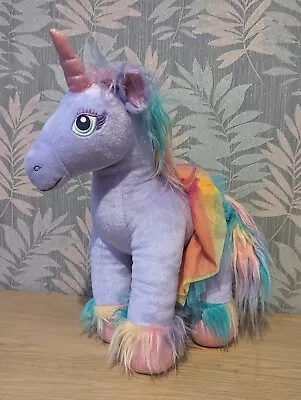 Build A Bear BAB Beary Fairy Friends Unicorn Plush Purple Rainbow • £9.99