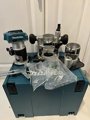 Makita Drt50 Cordless Router/trimmer With Plunge Base And Bush • £220