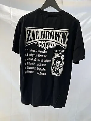 Zac Brown Band 2013 Tour Country Music Hollywood Bowl T-shirt Tee Large • $19.99