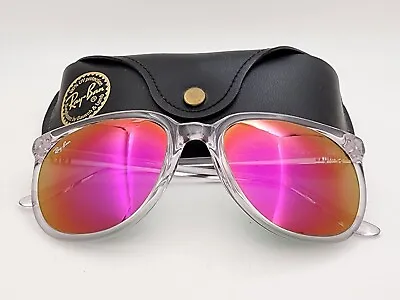 Vintage B&L Ray Ban Bausch & Lomb Gray Purple Mirror Cats 1000 Clear W/Case • $199.99