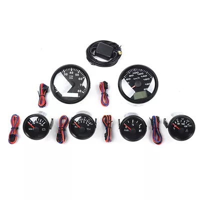 6 Gauge Set GPS Speedometer Waterproof For Truck Car Marine Boat Yacht Universal • $127.30