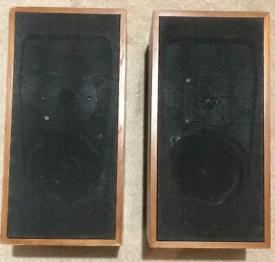 VINTAGE MID 1970s BOWER AND WILKINS D5 HI-FI SPEAKERS PROBABLY WORKING? OR PARTS • £49.99