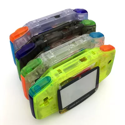 Colourful Cool Clear Colors Housing Shell Case Cover For Game Boy Advance • £10.45