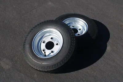 2-Pack Antego Trailer Tire On Rim - 4.80-8 Load Range C 6 Ply 5 Lug Galvanized • $93.99
