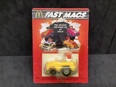 Vintage 1985 McDonalds Fast Macs Ronald McDonald Pull Back Racer Toy Car • $7.73