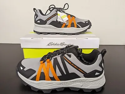 Eddie Bauer Men's Trail Shoe Richland XT - Grey Orange Sneaker Size US 10.5 • $44.49