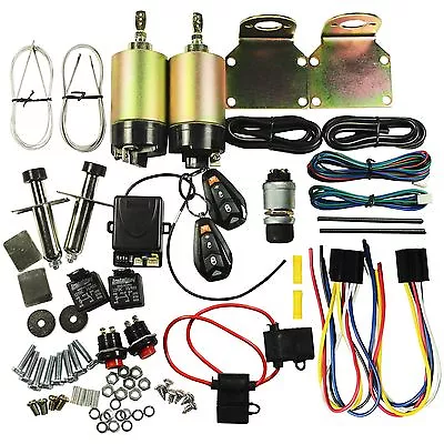 Street Rat Hot Rod 2 Door Shaved Handle Popper Solenoid Kit 100 LB With Relay • $67.94