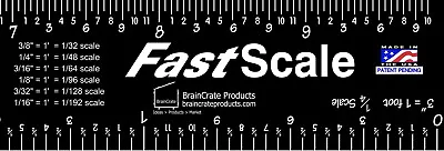 FastScale Architectural Scale Ruler Engineer Drafting Model Building Student • $9.90