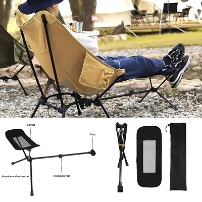 Outdoor Camping Recliner Camping Lounge Chair Folding Backpacking Folding + • £14.60