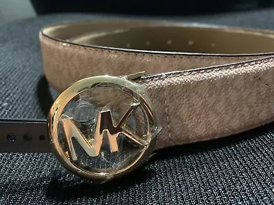 Brand New Michael Kors Logo Belt 558641 Size Medium Color Pink • $169.97