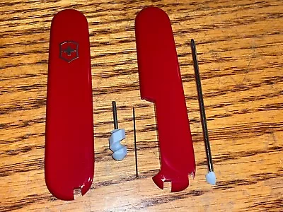 Pre-Owned Victorinox 91mm PLUS HANDLE / SCALE 5 Piece KIT In RED. From New Knife • $12.50