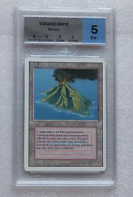 1994 Magic The Gathering Revised Edition - Volcanic Island PSA MTG Grade 5 • $524.20