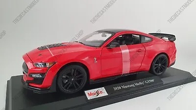 MAISTO 1:18 Scale  2020 Ford Mustang Shelby GT500 In Red - Diecast Model Car • £39.95