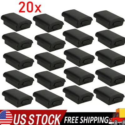 20X Black AA Battery Back Cover Case Shell Pack For Xbox 360 Wireless Controller • $14.48