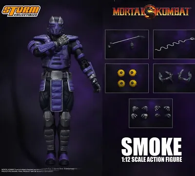 Mortal Combat Smoke 1/12 Scale Action Figure Storm Toys Collection Official • $234.99