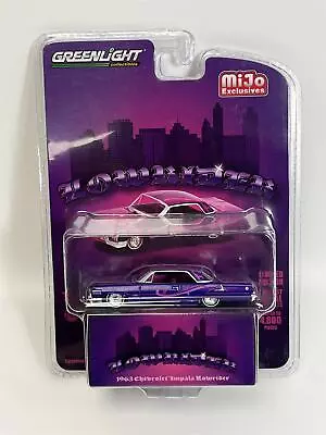 1963 Chevrolet Impala Lowrider Purple 1:64 Scale Greenlight 51464 • $40.02