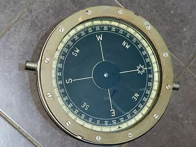 Ships Compass 10  Repeater Bronze Ex Royal Navy Vintage Nautical Display Mancave • £29.95