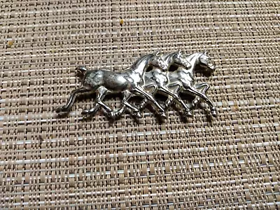 VINTAGE STERLING SILVER EQUESTRIAN HORSE PIN/BROOCH! Marked SB • $30