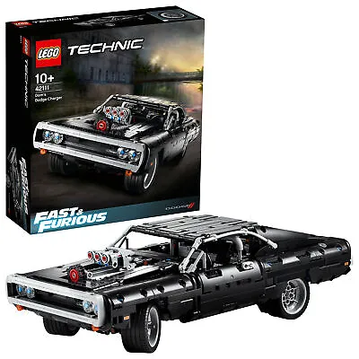£104.99 • Buy LEGO Technic Dom's Dodge Charger Race Car Model Kit Collectible Toys 42111
