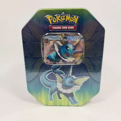 POKEMON VAPOREON GX TIN Brand New And Sealed • £29.99