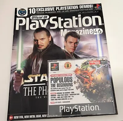 Official UK Playstation Magazine 1999 Issue 46 Complete With Demo Disc VGC Retro • £8.99
