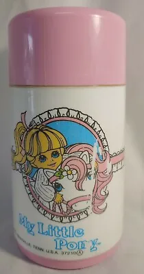 Vintage 1986 My Little Pony Aladdin Thermos For Kids Lunchbox Collectible Pink • $8.99