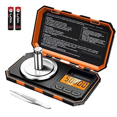 Digital Milligram Scale 50g/.001g Lab Balance Diamond Gold Weighing Pans LCD New • $25