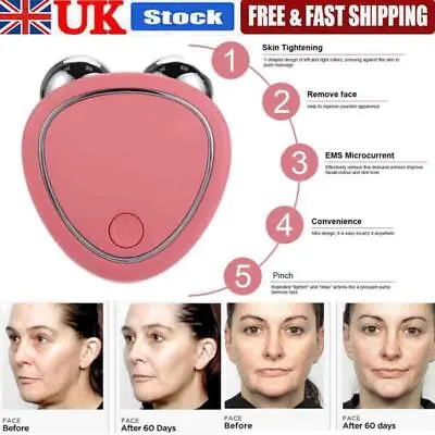 3-Modes Microcurrent Face Skin Tightening Lifting Device Facial Beauty Machines • £8