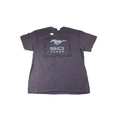 2014 2015 Ford Mustang Fifty Years 50th Anniversary Pony Charcoal T-Shirt - XL • $13.55