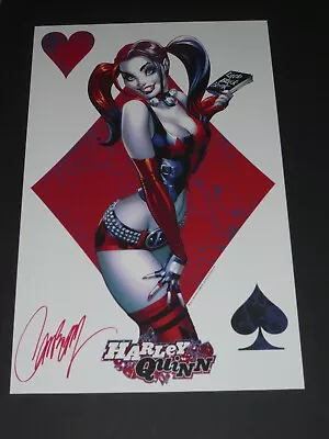 Harley Quinn Art Print Signed By J Scott Campbell 11X17 • $49.99