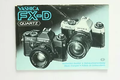 Yashica FX-D Quartz (12013001) Manual Operating Instructions • £8.48