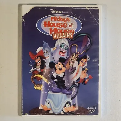 Mickey's House Of Villains DVD 2001 DISNEY ANIMATION FAMILY CHILDREN'S RARE OOP • $16.99