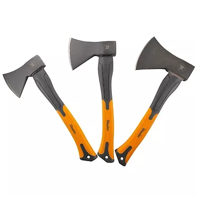 Reinforced Steel Hatchets Tree Felling Fire Wood Camping Axe Log Split 600g-1kg • £14.89