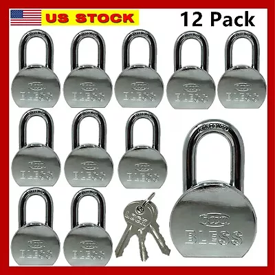 12 Pack Heavy Duty Short Master Lock Steel Maximum Protection Padlock With 3Keys • $89.99