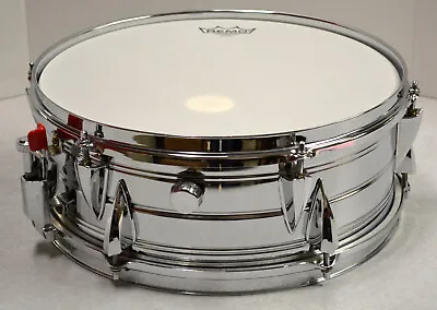 Import  Side By Side  5 1/2 X14  Snare Drum Chrome Over Steel Shell • $95