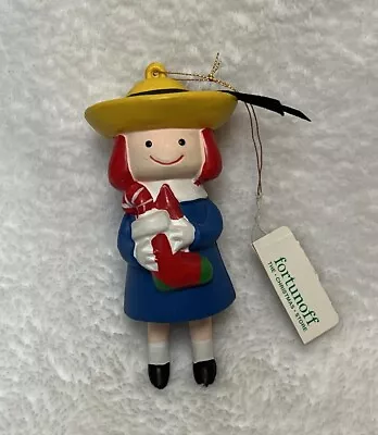 Madeline Wooden Christmas Ornament By Fortunoff Vintage W/Tags • $75