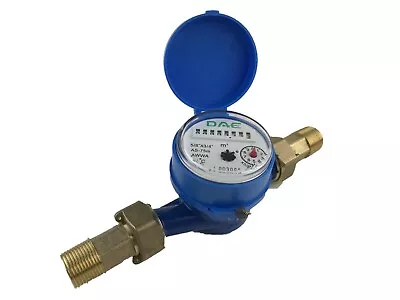 DAE AS-75m Water Meter 3/4″ NPT Couplings Measuring In Liters • $40.94