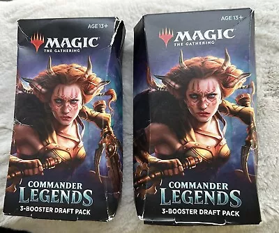 Magic The Gathering MTG Commander Legends 3-Booster Draft Pack Box - 2 Boxes • $35