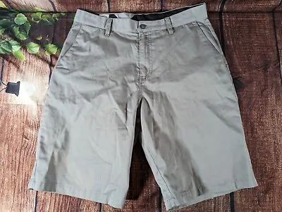 Volcom Mens Size 33 Frickin Chino Charcoal Gray Flat Front Skater Shorts  • $14.97