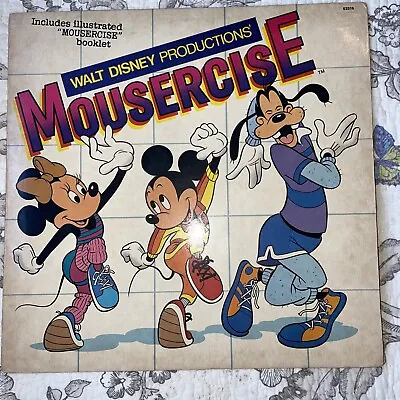 Walt Disney Productions’ Mousercise (1982 Vinyl Disneyland Records 62516) • $14