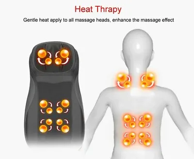 $249 • Buy IHealth Luxury Full Body Neck Back 12 Nodes Vibration Heat Car Massage Cushion