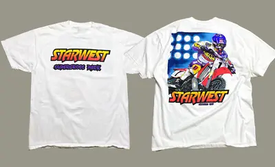 NOS Vintage 1993 Starwest Supercross Park Single Stitch T-Shirt Cotton All Size • $9.99