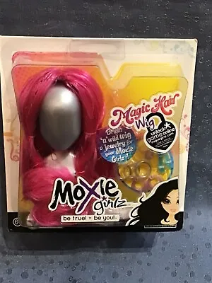Moxie Girlz Magic Pink Long Hair Wig With Stand With Accessories  MGA New Box • $9.57