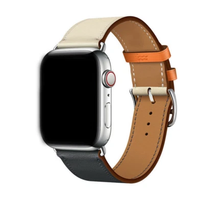 $16.75 • Buy Genuine Leather Apple Watch Band For IWatch Series 6 5 4 3 2 38mm/40mm 42mm/44mm
