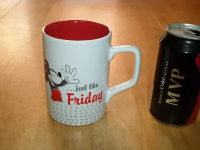 [ DISNEY ]  MICKEY MAKES MONDAY...  Ceramic Coffee Cup / Mug VINTAGE • $16