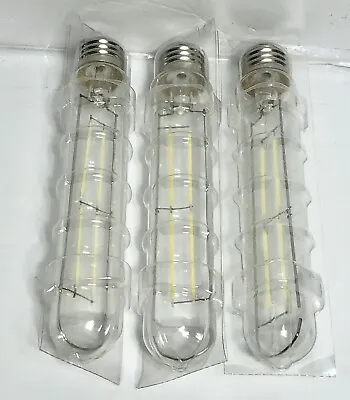 Lustaled T10 Led Bulb 6W Dimable Led Tubular Bulb E26 LED Bulb 60 Watt Equiv 3Ct • $17.99