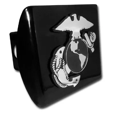 U.S. Marine Corps EGA Emblem On Black Metal Hitch Cover • $36.95